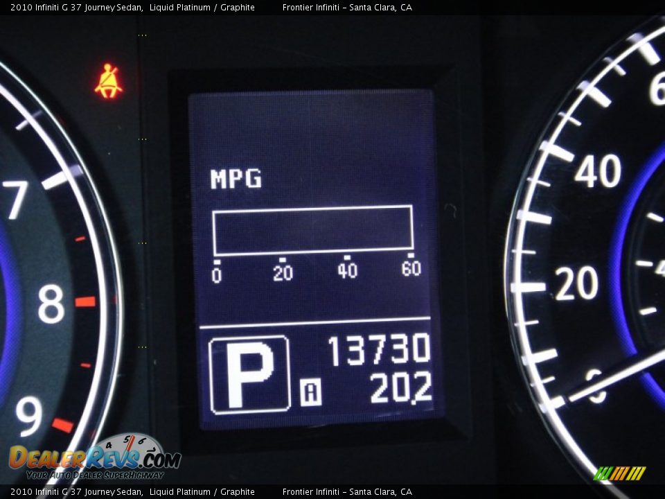 2010 Infiniti G 37 Journey Sedan Liquid Platinum / Graphite Photo #6