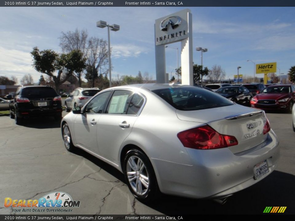 2010 Infiniti G 37 Journey Sedan Liquid Platinum / Graphite Photo #9