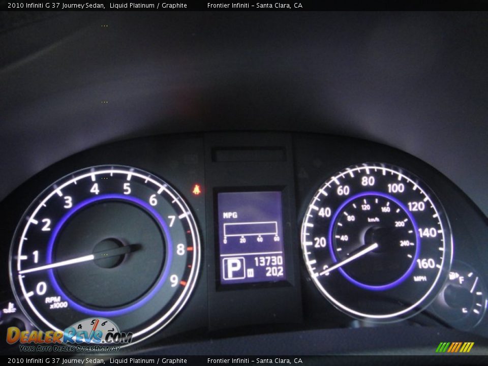 2010 Infiniti G 37 Journey Sedan Liquid Platinum / Graphite Photo #10