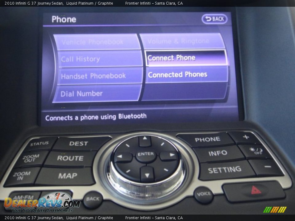 2010 Infiniti G 37 Journey Sedan Liquid Platinum / Graphite Photo #11