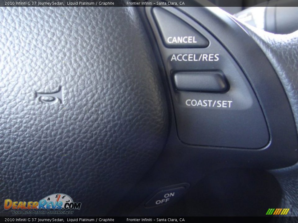 2010 Infiniti G 37 Journey Sedan Liquid Platinum / Graphite Photo #14