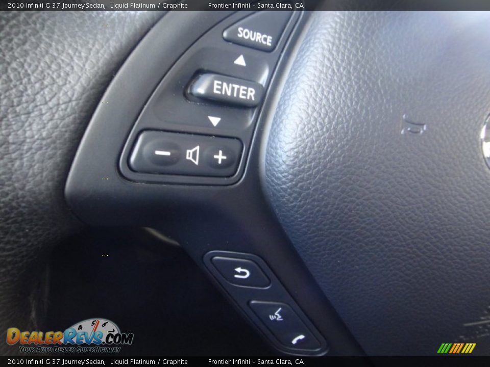 2010 Infiniti G 37 Journey Sedan Liquid Platinum / Graphite Photo #15