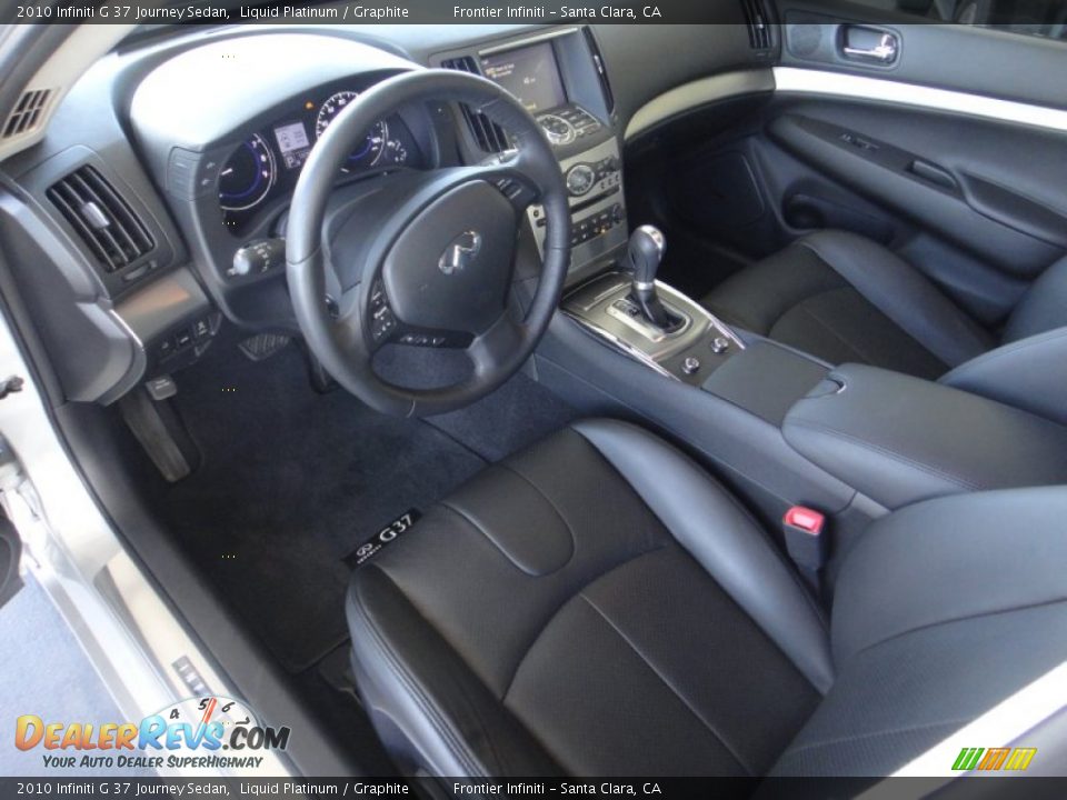 2010 Infiniti G 37 Journey Sedan Liquid Platinum / Graphite Photo #16