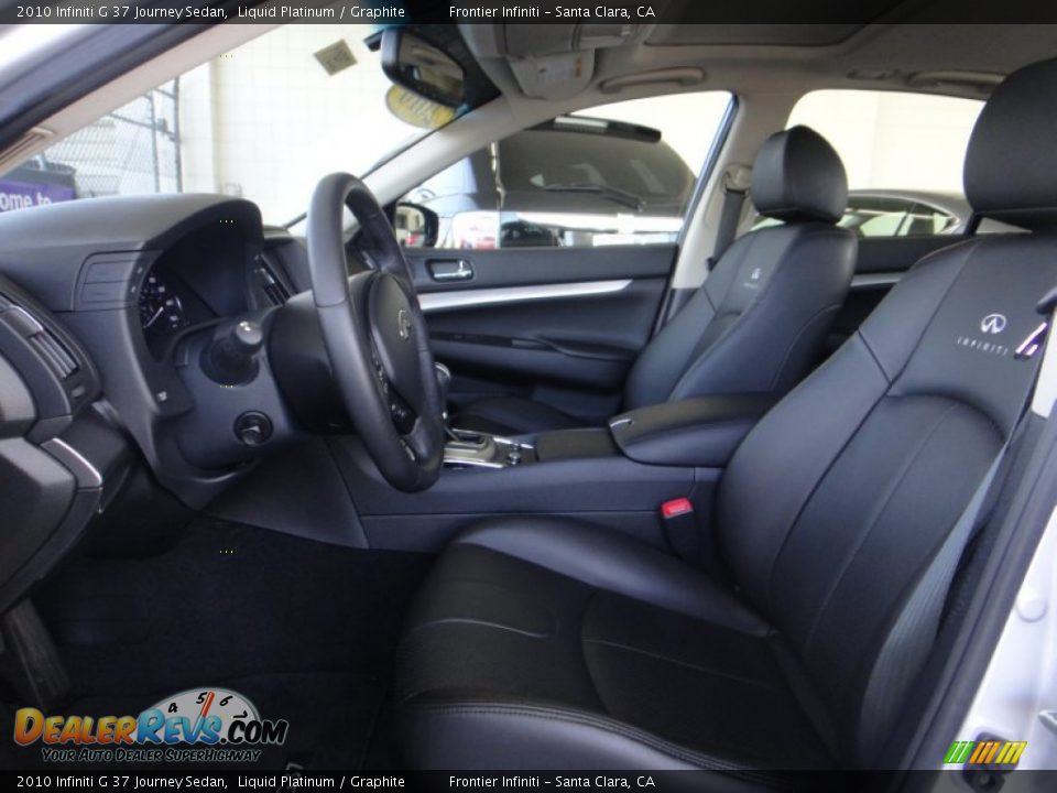 2010 Infiniti G 37 Journey Sedan Liquid Platinum / Graphite Photo #17