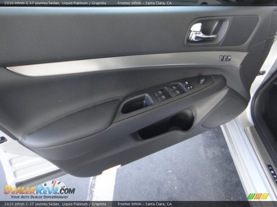2010 Infiniti G 37 Journey Sedan Liquid Platinum / Graphite Photo #18