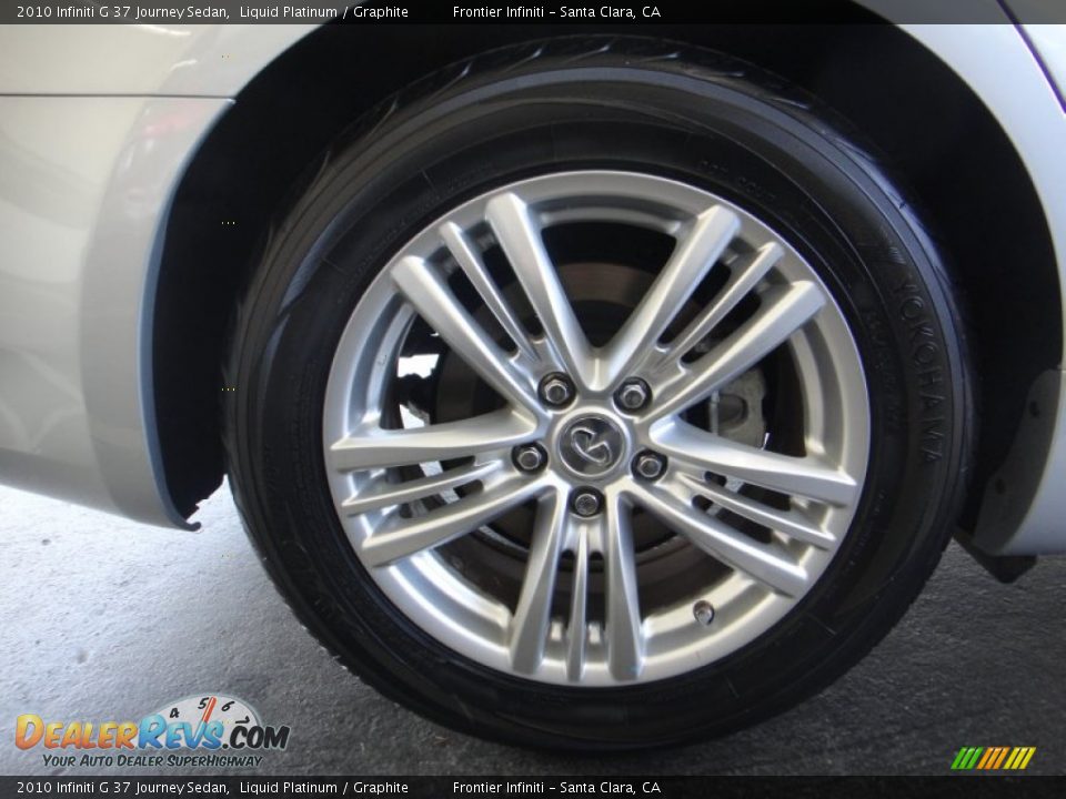 2010 Infiniti G 37 Journey Sedan Liquid Platinum / Graphite Photo #23