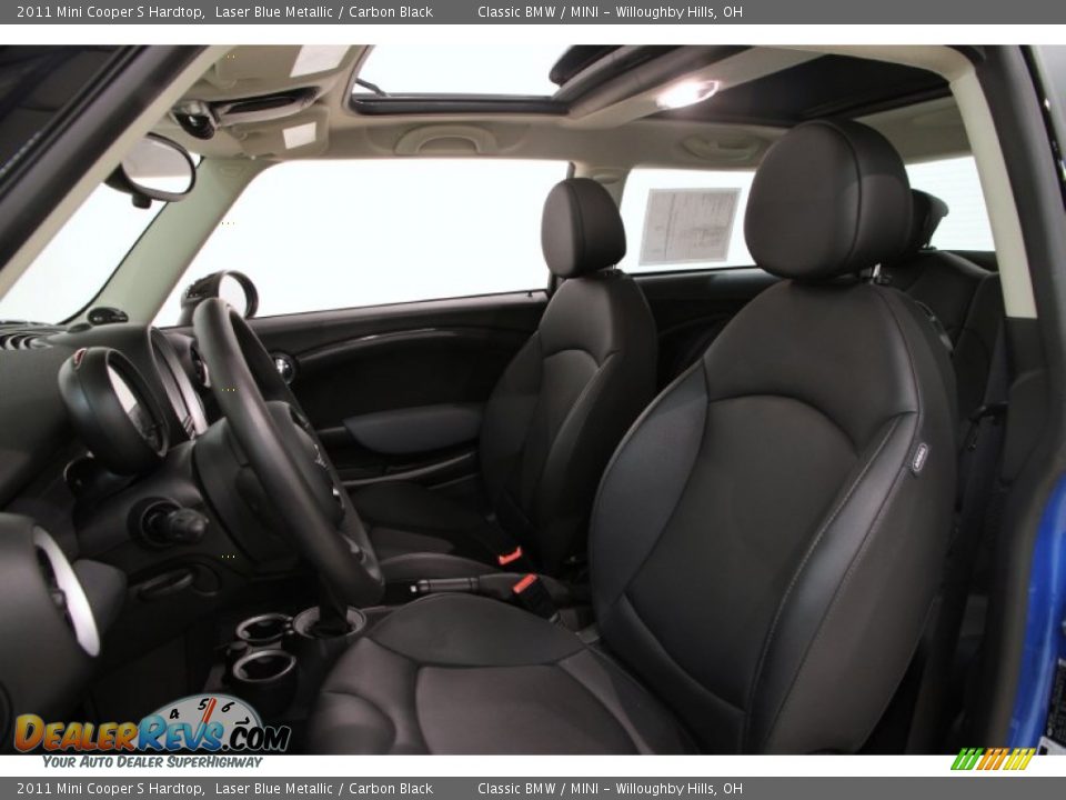 2011 Mini Cooper S Hardtop Laser Blue Metallic / Carbon Black Photo #5