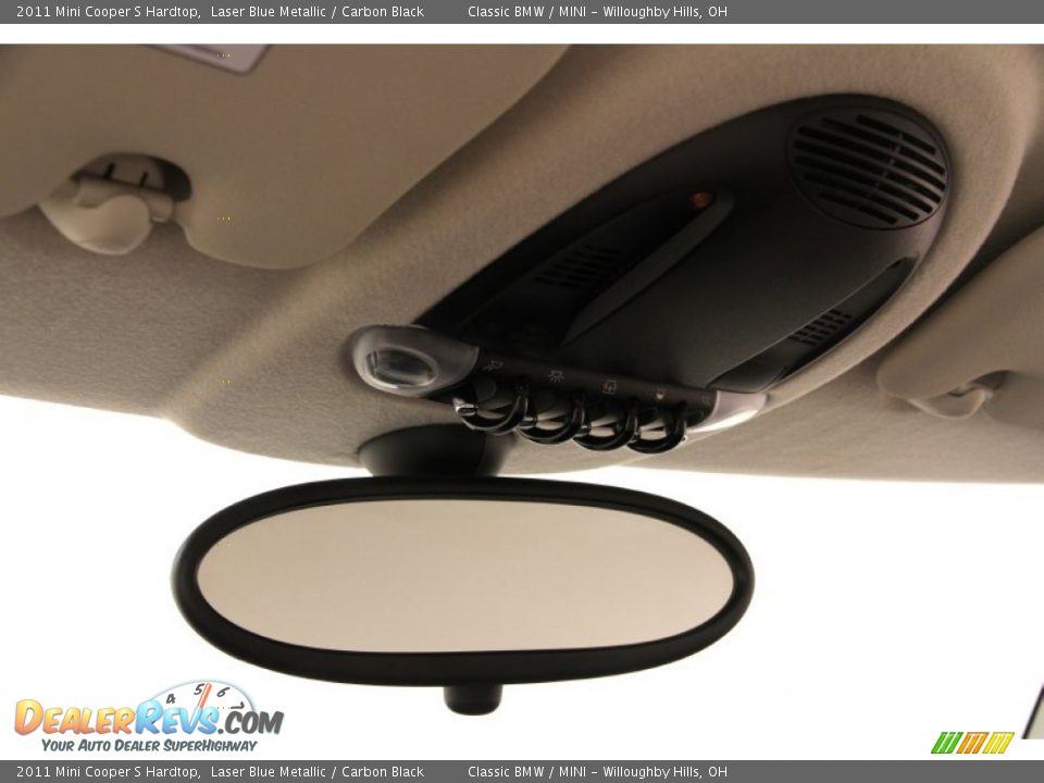 2011 Mini Cooper S Hardtop Laser Blue Metallic / Carbon Black Photo #10