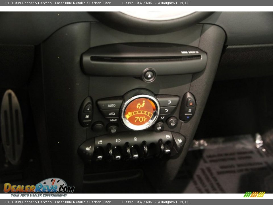 2011 Mini Cooper S Hardtop Laser Blue Metallic / Carbon Black Photo #12