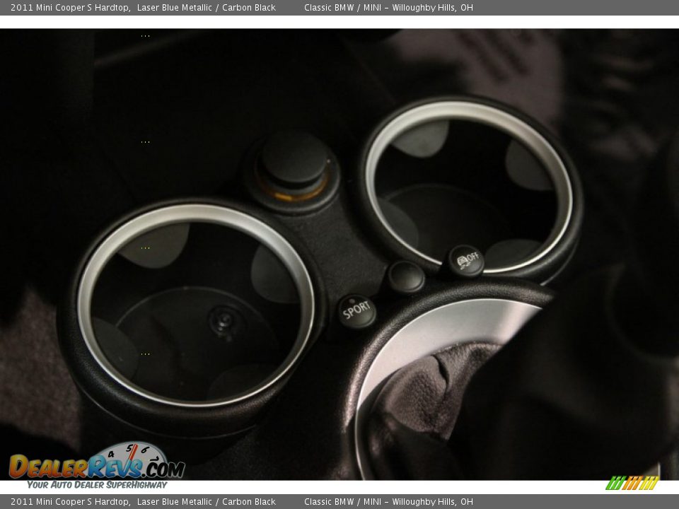 2011 Mini Cooper S Hardtop Laser Blue Metallic / Carbon Black Photo #14