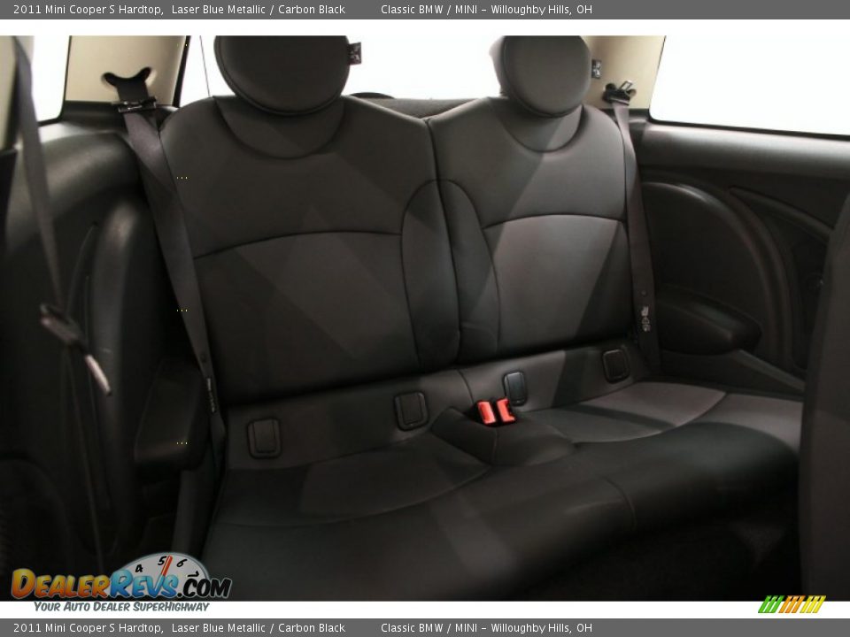 2011 Mini Cooper S Hardtop Laser Blue Metallic / Carbon Black Photo #16