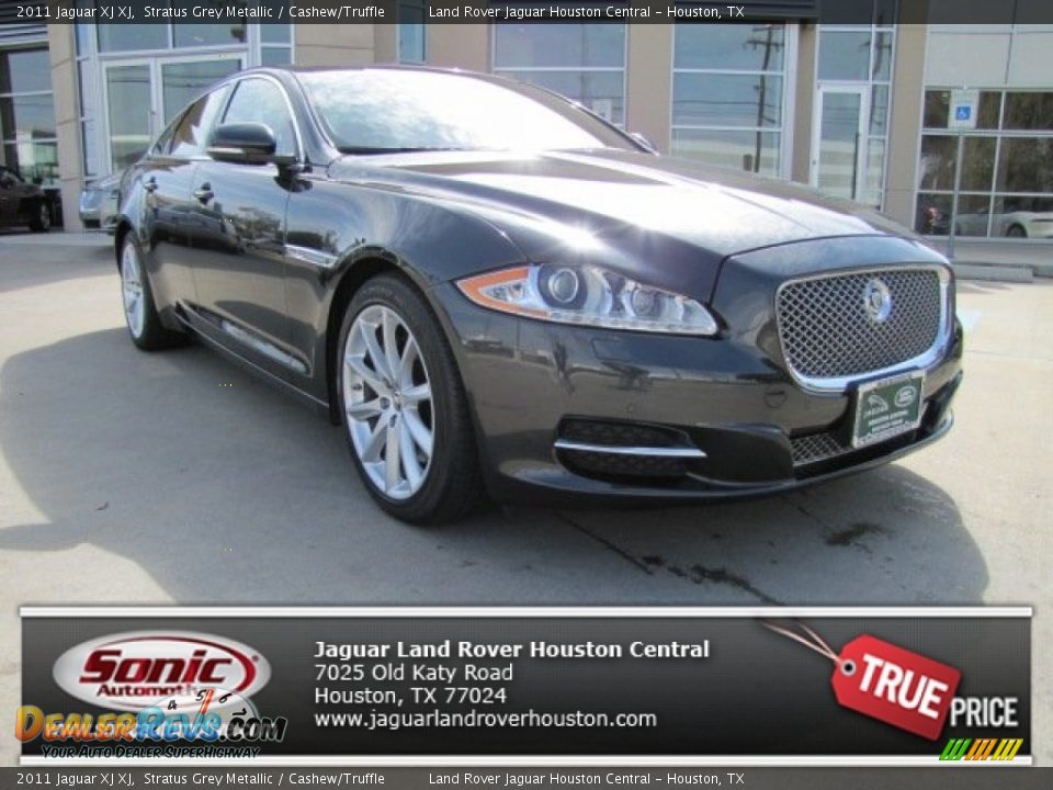 2011 Jaguar XJ XJ Stratus Grey Metallic / Cashew/Truffle Photo #1