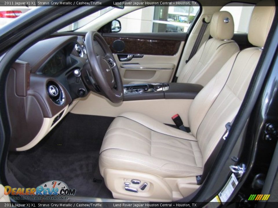 2011 Jaguar XJ XJ Stratus Grey Metallic / Cashew/Truffle Photo #2