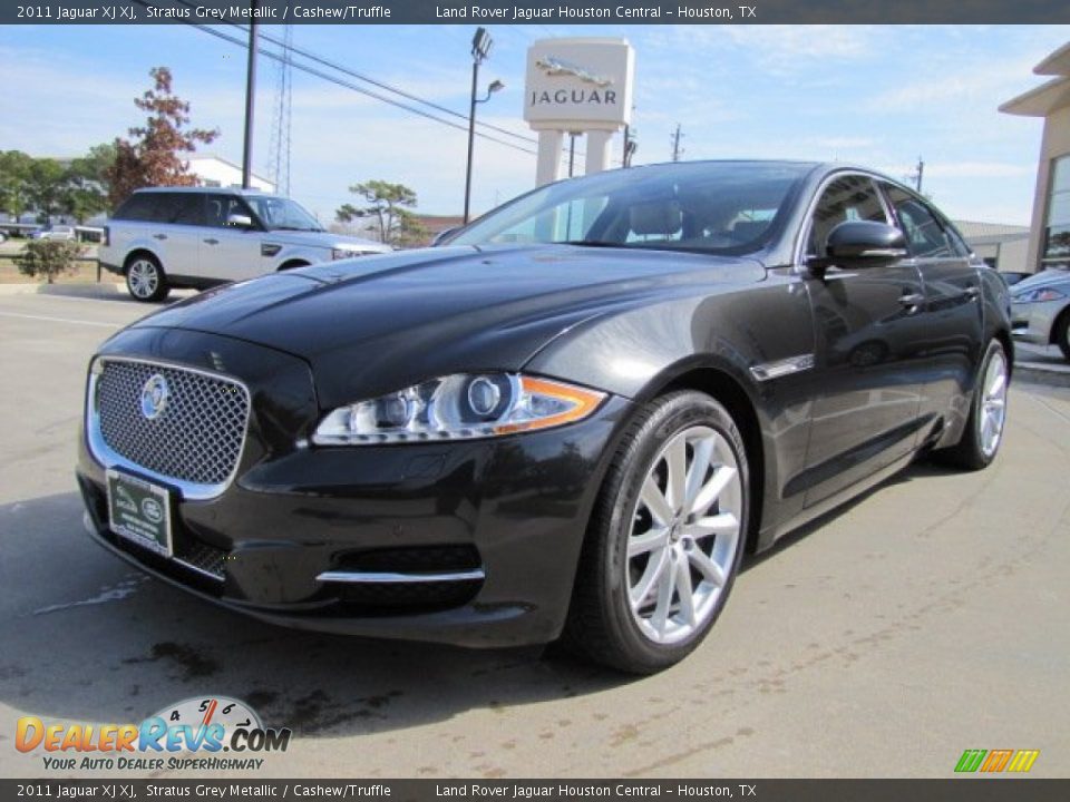 2011 Jaguar XJ XJ Stratus Grey Metallic / Cashew/Truffle Photo #5