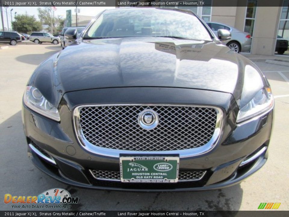 2011 Jaguar XJ XJ Stratus Grey Metallic / Cashew/Truffle Photo #6