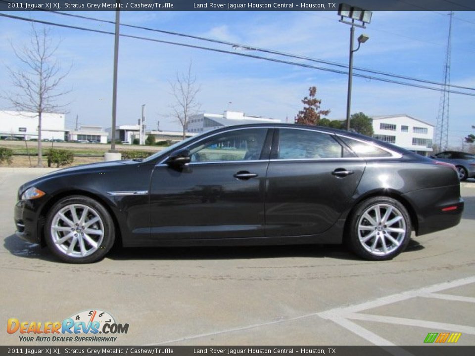 2011 Jaguar XJ XJ Stratus Grey Metallic / Cashew/Truffle Photo #7