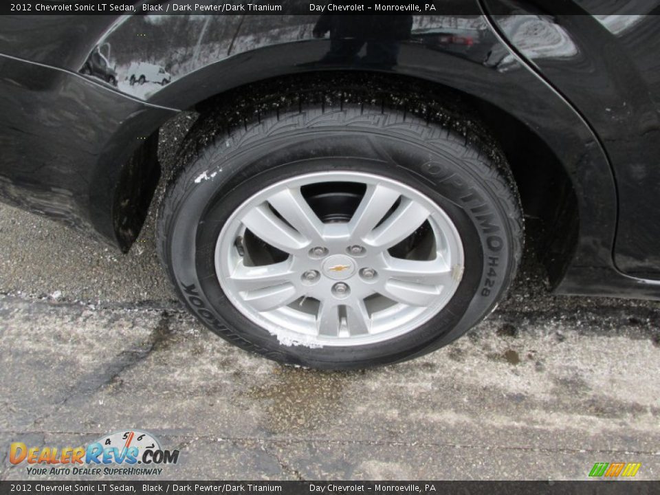 2012 Chevrolet Sonic LT Sedan Black / Dark Pewter/Dark Titanium Photo #3