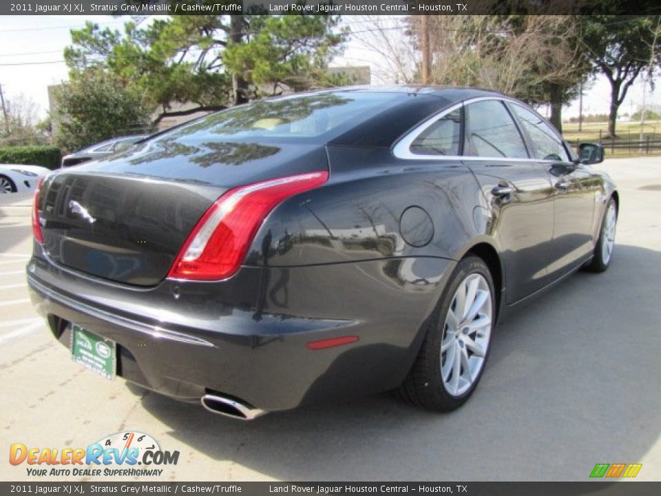 2011 Jaguar XJ XJ Stratus Grey Metallic / Cashew/Truffle Photo #10