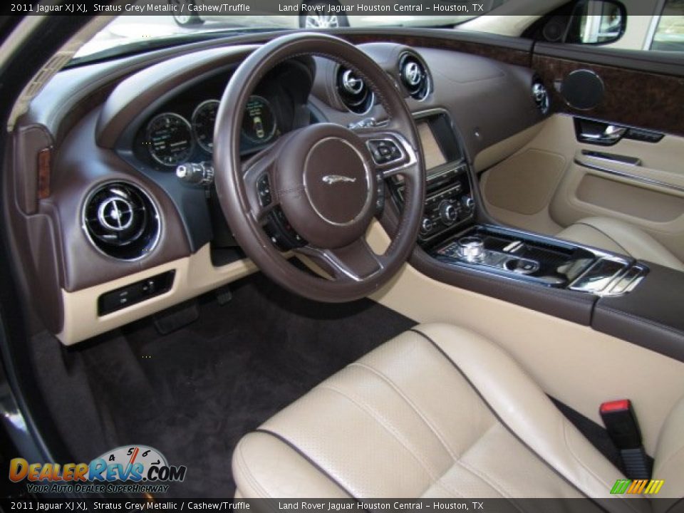 2011 Jaguar XJ XJ Stratus Grey Metallic / Cashew/Truffle Photo #12