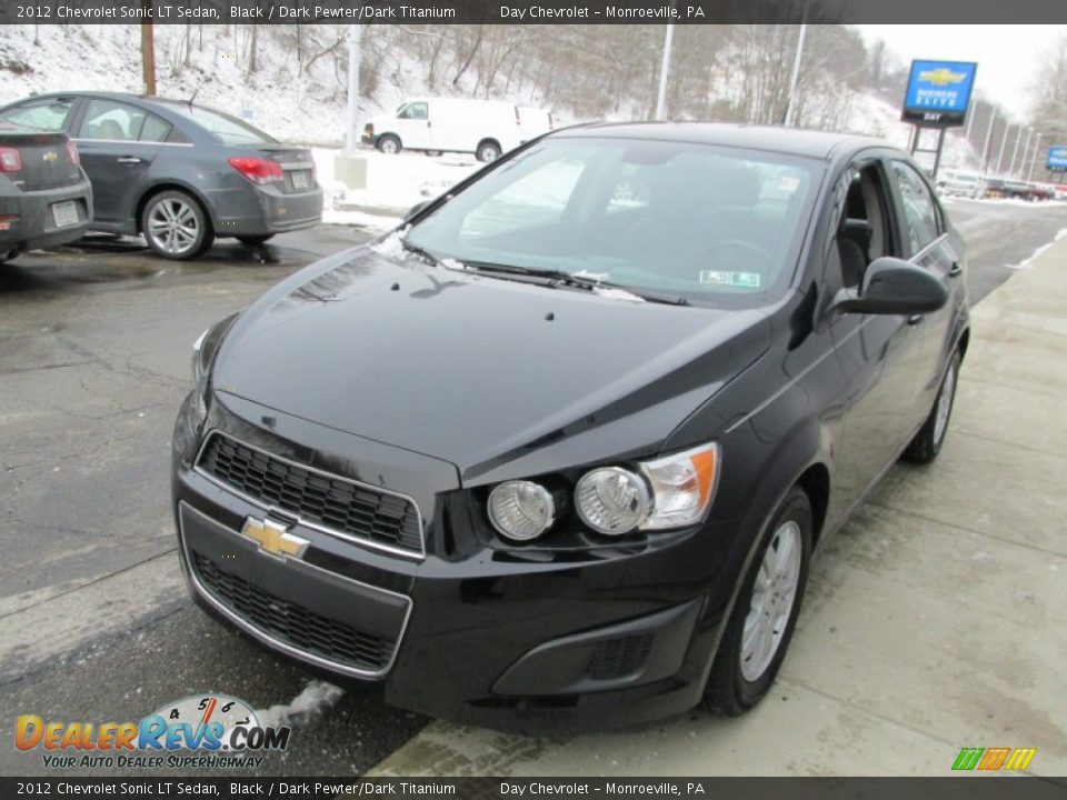 2012 Chevrolet Sonic LT Sedan Black / Dark Pewter/Dark Titanium Photo #7