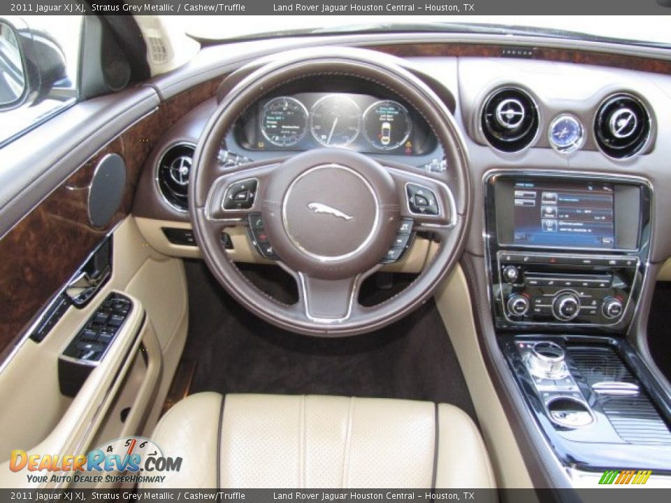 2011 Jaguar XJ XJ Stratus Grey Metallic / Cashew/Truffle Photo #13
