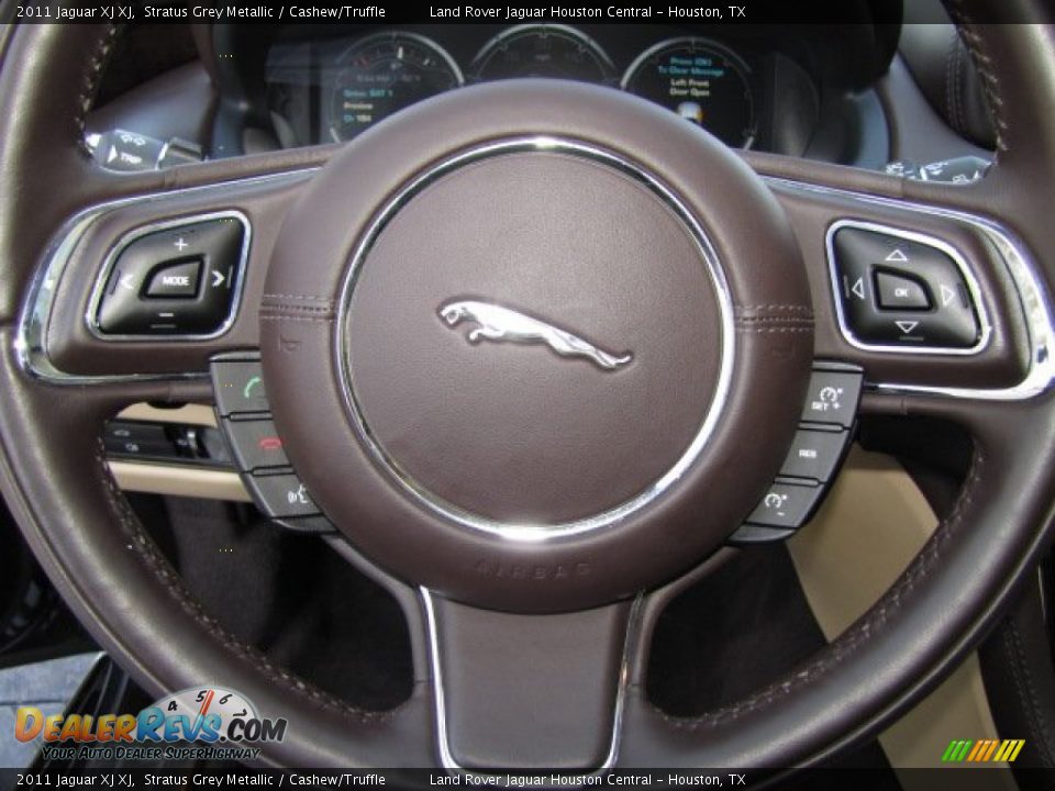 2011 Jaguar XJ XJ Stratus Grey Metallic / Cashew/Truffle Photo #14