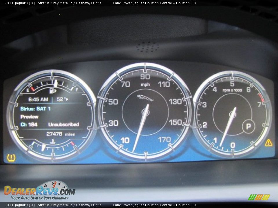 2011 Jaguar XJ XJ Stratus Grey Metallic / Cashew/Truffle Photo #15