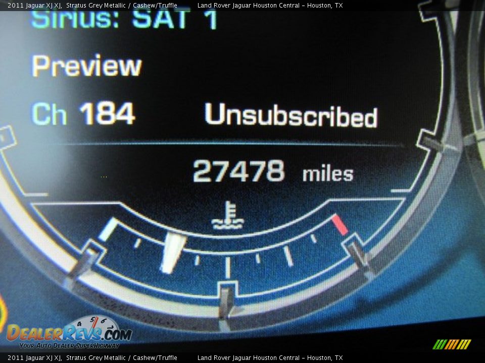 2011 Jaguar XJ XJ Stratus Grey Metallic / Cashew/Truffle Photo #16