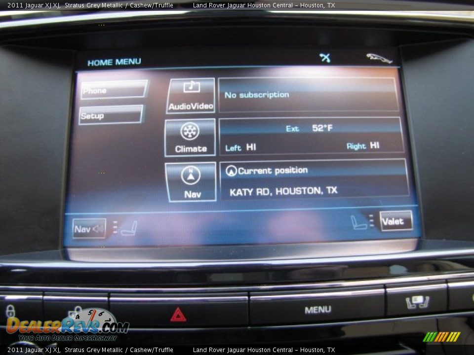 2011 Jaguar XJ XJ Stratus Grey Metallic / Cashew/Truffle Photo #20