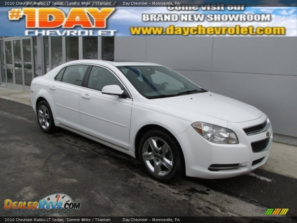 2010 Chevrolet Malibu LT Sedan Summit White / Titanium Photo #1