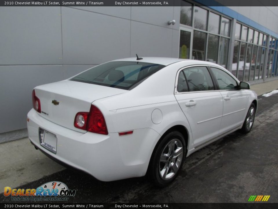 2010 Chevrolet Malibu LT Sedan Summit White / Titanium Photo #4