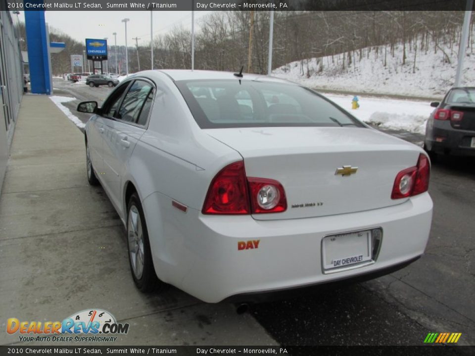 2010 Chevrolet Malibu LT Sedan Summit White / Titanium Photo #6