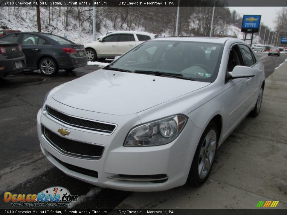 2010 Chevrolet Malibu LT Sedan Summit White / Titanium Photo #7