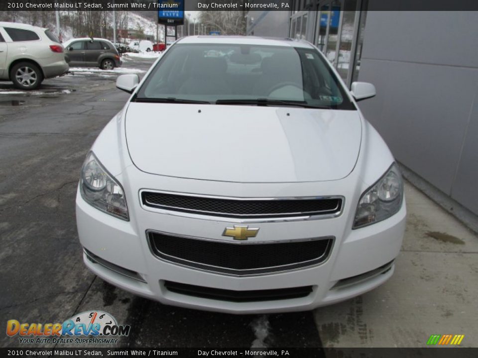 2010 Chevrolet Malibu LT Sedan Summit White / Titanium Photo #8