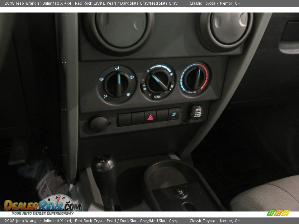 2008 Jeep Wrangler Unlimited X 4x4 Red Rock Crystal Pearl / Dark Slate Gray/Med Slate Gray Photo #10