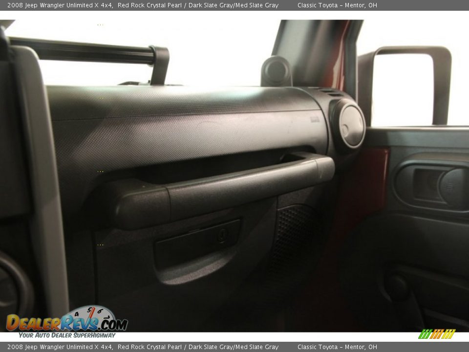 2008 Jeep Wrangler Unlimited X 4x4 Red Rock Crystal Pearl / Dark Slate Gray/Med Slate Gray Photo #11