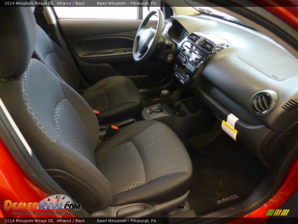2014 Mitsubishi Mirage DE Infrared / Black Photo #9