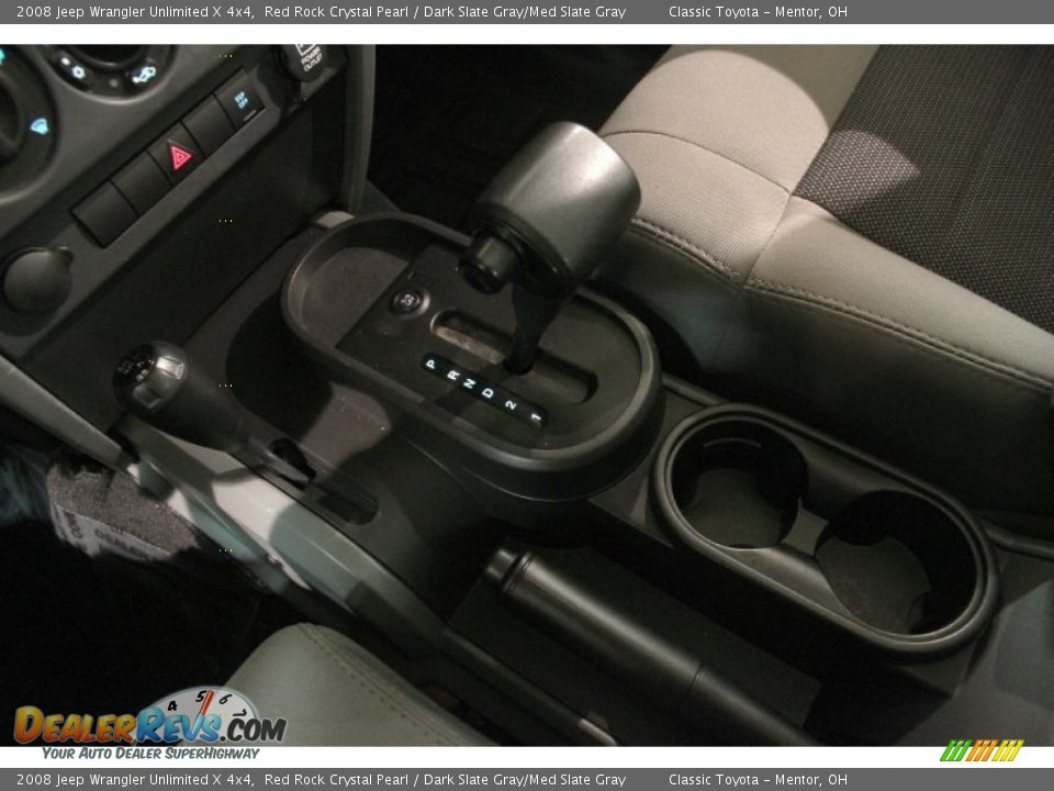 2008 Jeep Wrangler Unlimited X 4x4 Red Rock Crystal Pearl / Dark Slate Gray/Med Slate Gray Photo #12