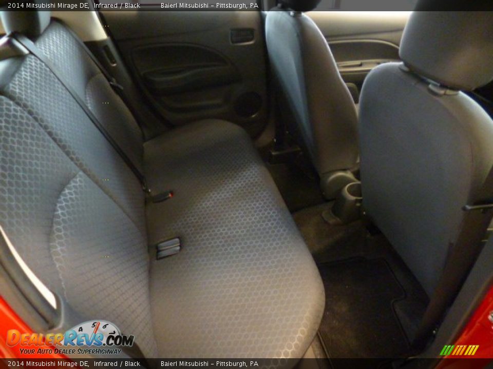2014 Mitsubishi Mirage DE Infrared / Black Photo #11