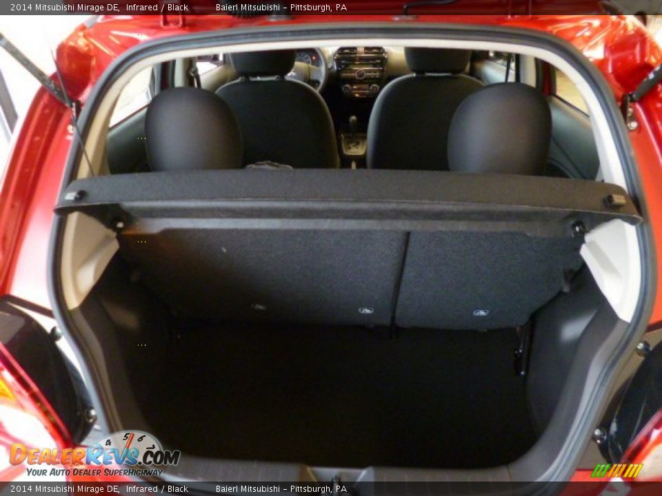 2014 Mitsubishi Mirage DE Infrared / Black Photo #12