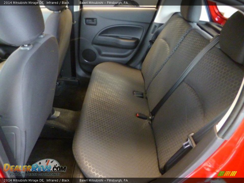 2014 Mitsubishi Mirage DE Infrared / Black Photo #13