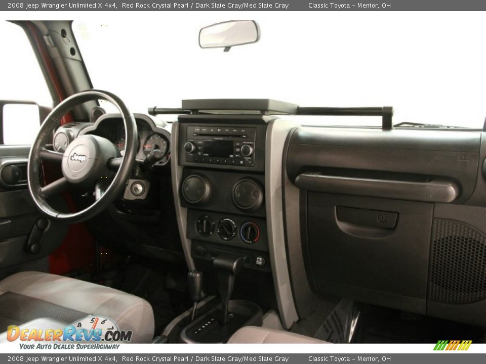 2008 Jeep Wrangler Unlimited X 4x4 Red Rock Crystal Pearl / Dark Slate Gray/Med Slate Gray Photo #15