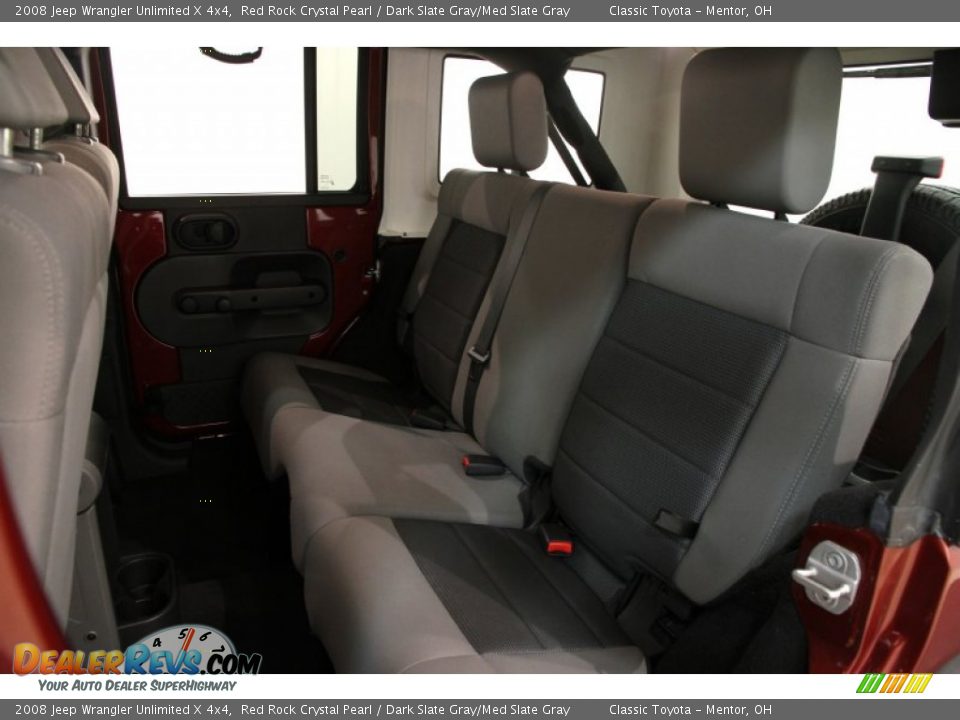 2008 Jeep Wrangler Unlimited X 4x4 Red Rock Crystal Pearl / Dark Slate Gray/Med Slate Gray Photo #16