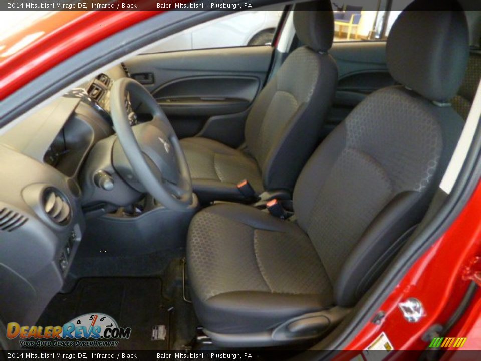 Front Seat of 2014 Mitsubishi Mirage DE Photo #15