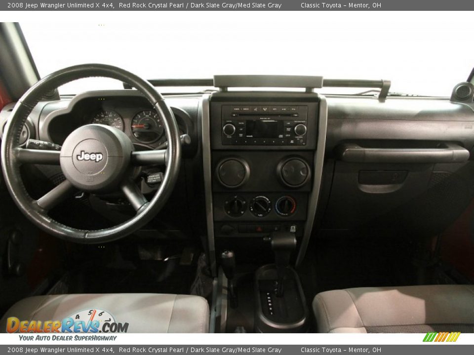 2008 Jeep Wrangler Unlimited X 4x4 Red Rock Crystal Pearl / Dark Slate Gray/Med Slate Gray Photo #17