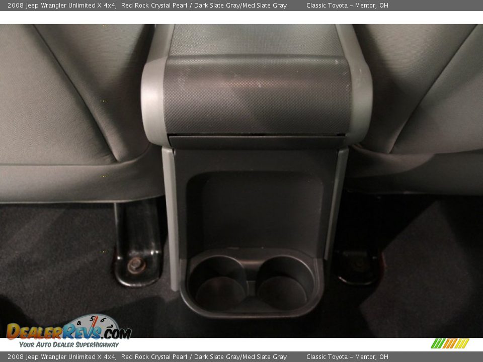 2008 Jeep Wrangler Unlimited X 4x4 Red Rock Crystal Pearl / Dark Slate Gray/Med Slate Gray Photo #18