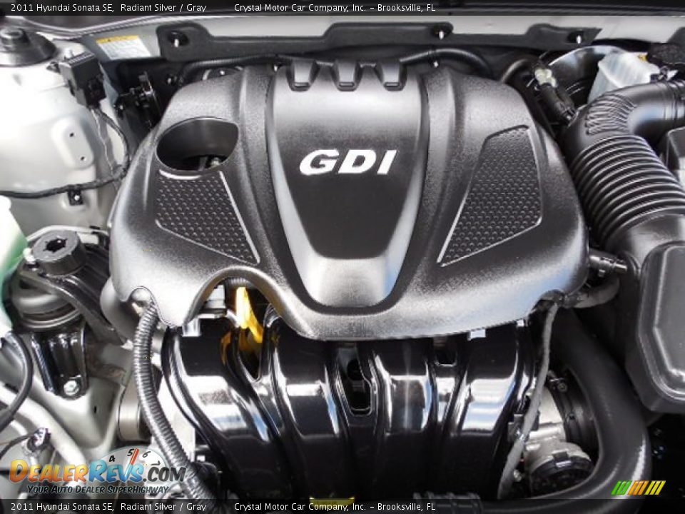 2011 Hyundai Sonata SE Radiant Silver / Gray Photo #16