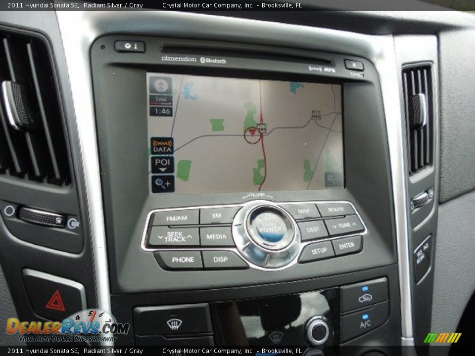 2011 Hyundai Sonata SE Radiant Silver / Gray Photo #19