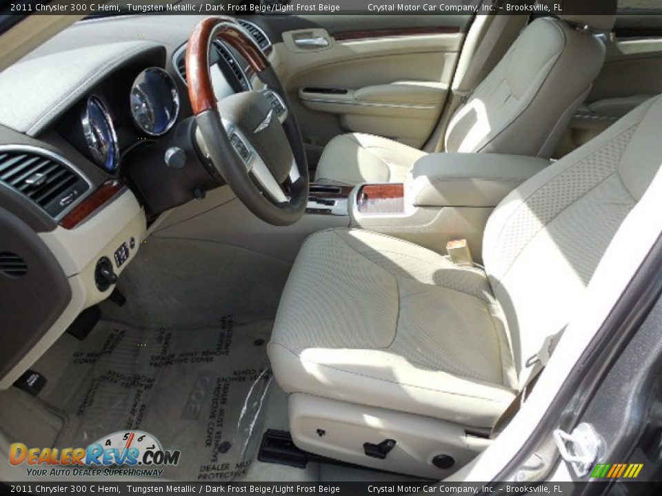 2011 Chrysler 300 C Hemi Tungsten Metallic / Dark Frost Beige/Light Frost Beige Photo #4