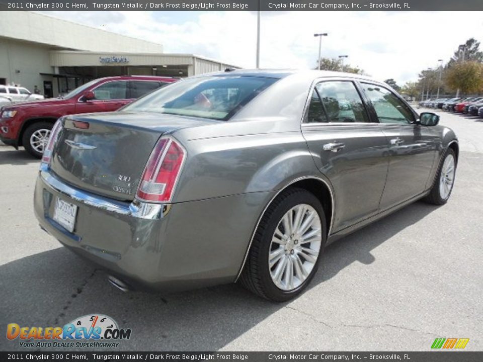 2011 Chrysler 300 C Hemi Tungsten Metallic / Dark Frost Beige/Light Frost Beige Photo #8